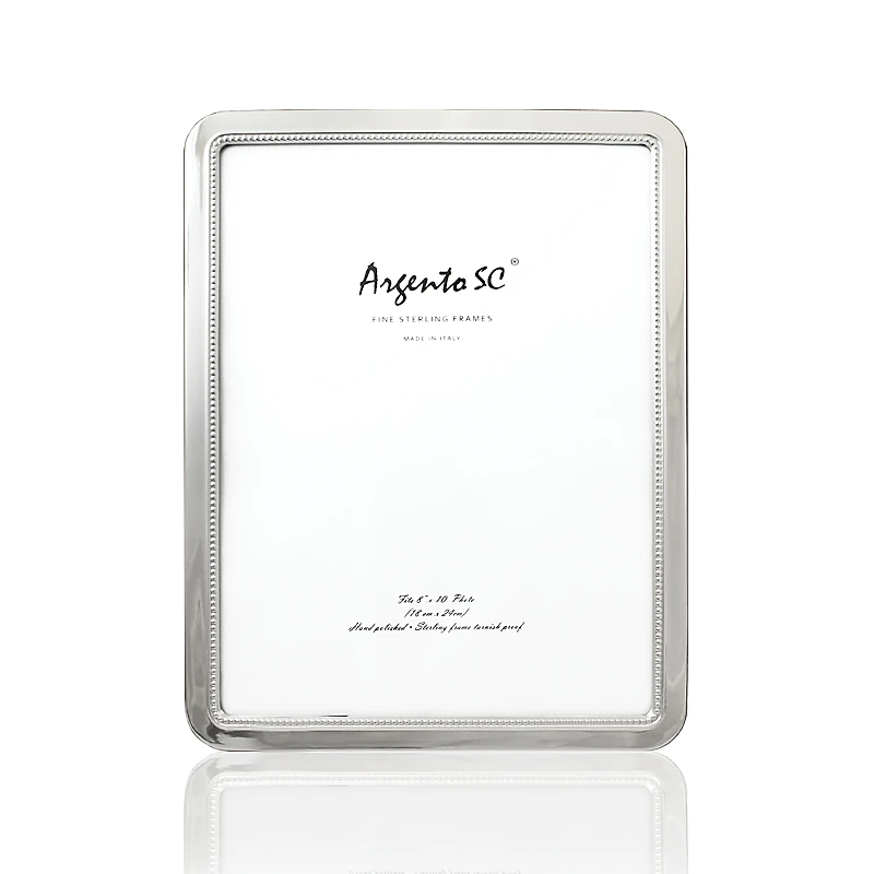 Argento Curved Inner Bead Sterling Silver Frame