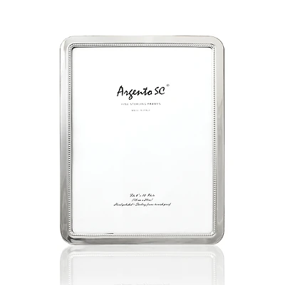 Argento Curved Inner Bead Sterling Silver Frame