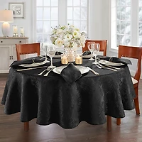Elrene Caiden Elegance Damask Oval Tablecloth