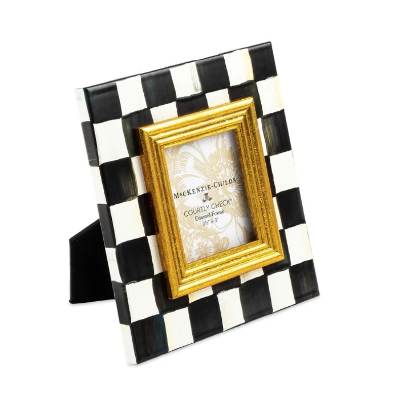 Courtly Check® Enamel Picture Frame, 2.5" x 3"