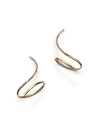 Wire Climber Earrings in 14K Yellow Gold - Exclusive
