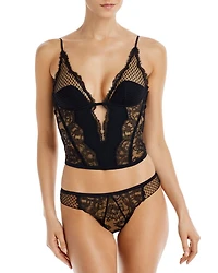 Mixed Lace Bustier