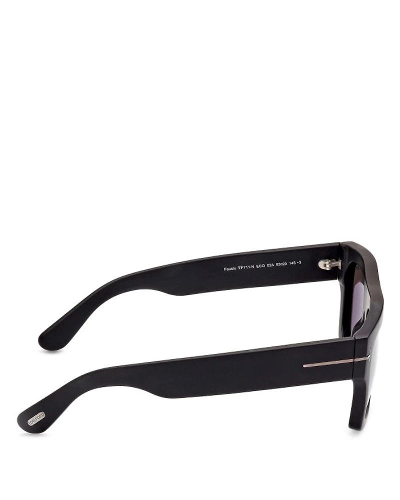 Fausto Geometric Sunglasses, 53mm
