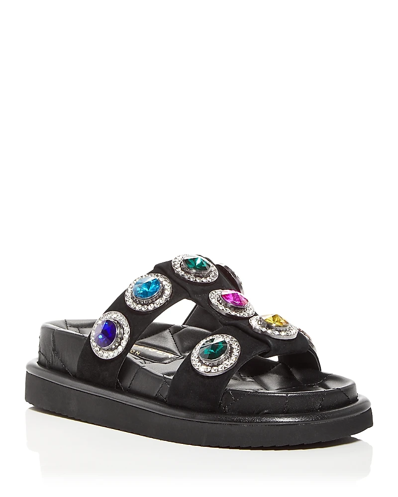 Kurt Geiger London Women's Orson Embellished Platform Slide Sandals