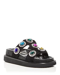 Kurt Geiger London Women's Orson Embellished Platform Slide Sandals