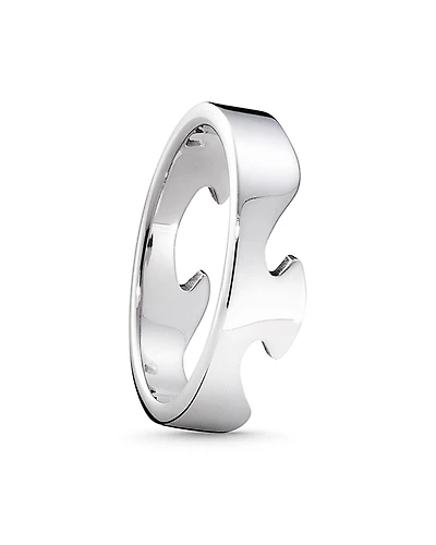 Georg Jensen 18K White Gold Fusion End Ring