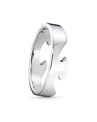 Georg Jensen 18K White Gold Fusion End Ring