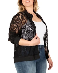 Aria Lace Bomber Jacket