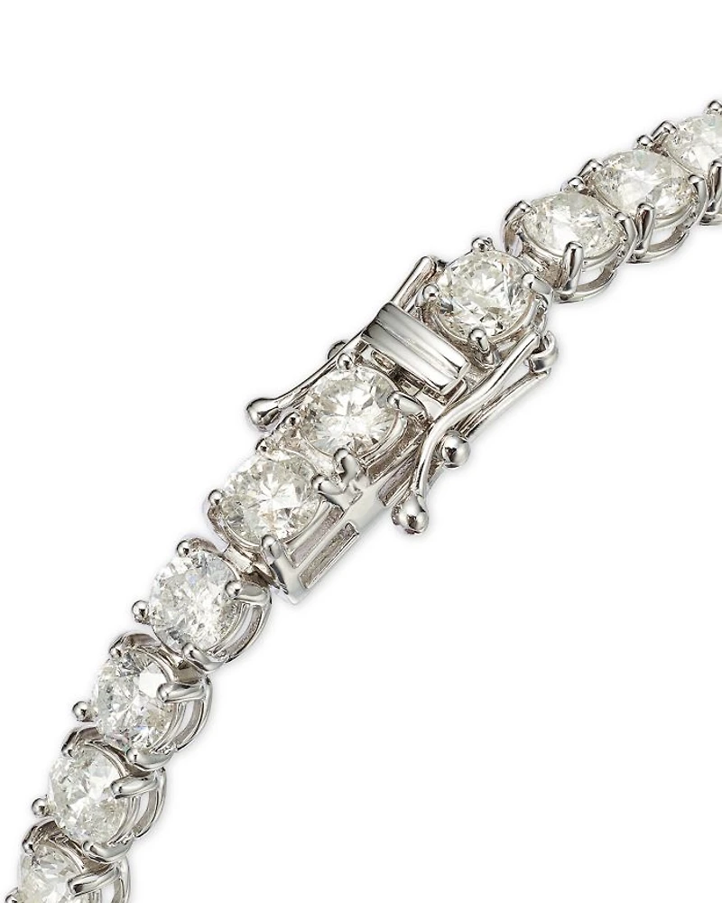 Certified Diamond Tennis Bracelet in 14K White Gold