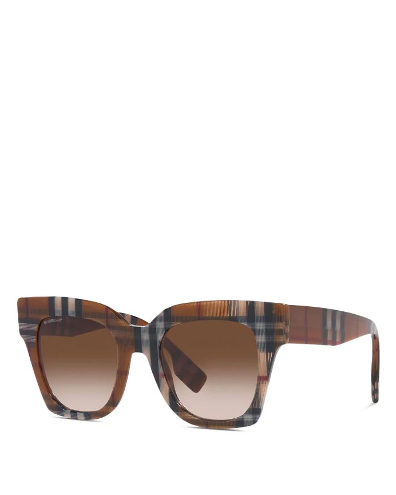 Check Square Sunglasses, 47mm