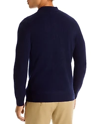 Cashmere Three Button Polo Sweater