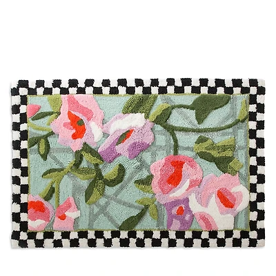 Mackenzie-Childs Chelsea Garden Bath Rug, 21 x 34