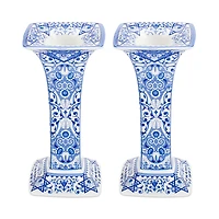 Spode Judaica Sabbath Candleholders, Set of 2
