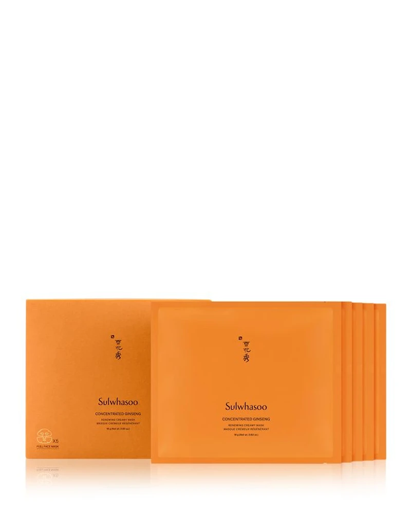 Concentrated Ginseng Renewing Sheet Masks, Pack of 5