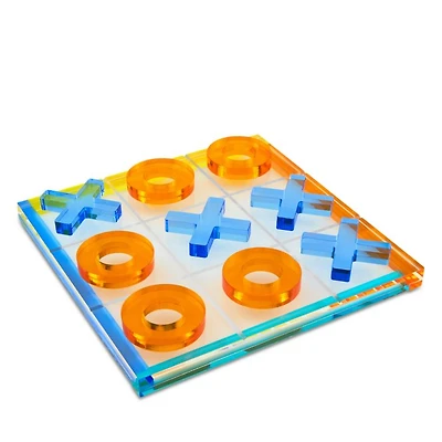 Lucite Multicolor Tic Tac Toe Set