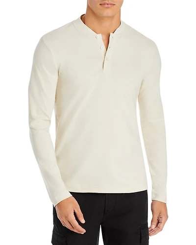 Slim Fit Ribbed Henley