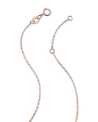 Diamond Double O Pendant Necklaces 14K Gold, 0.25 tcw each