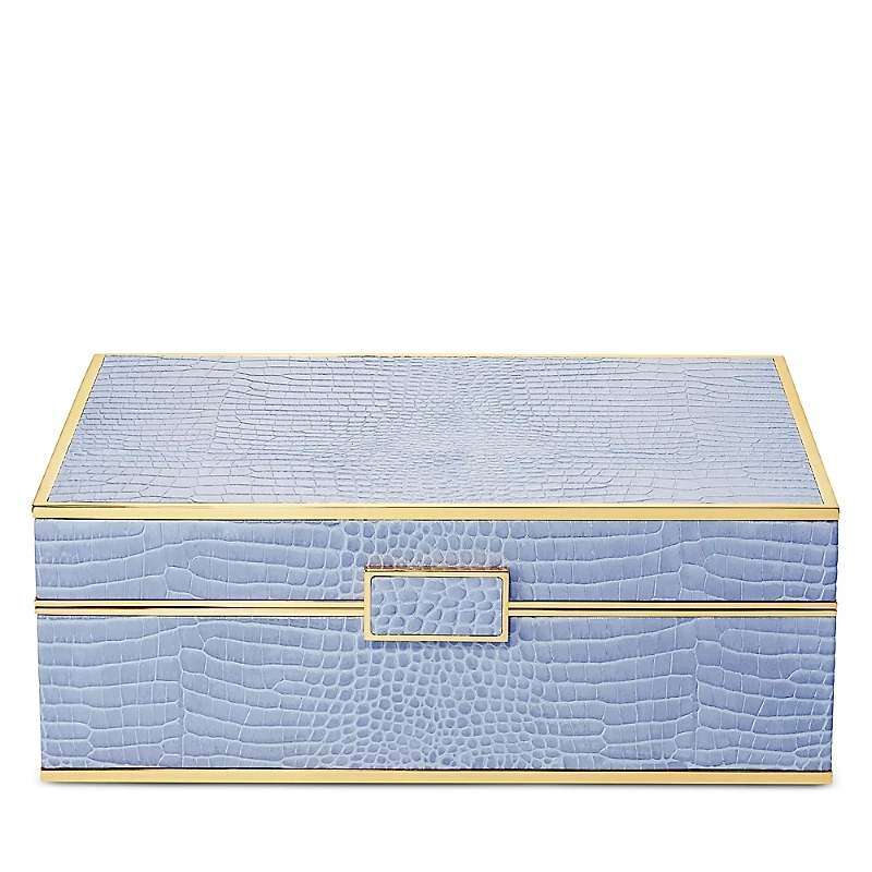 Aerin Classic Croc Jewelry Box, Large