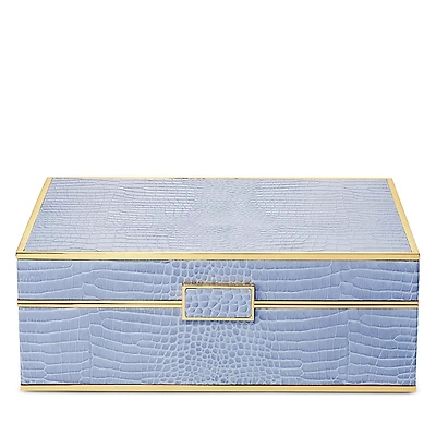 Aerin Classic Croc Jewelry Box, Large