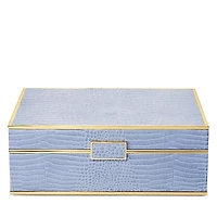 Aerin Classic Croc Jewelry Box, Large