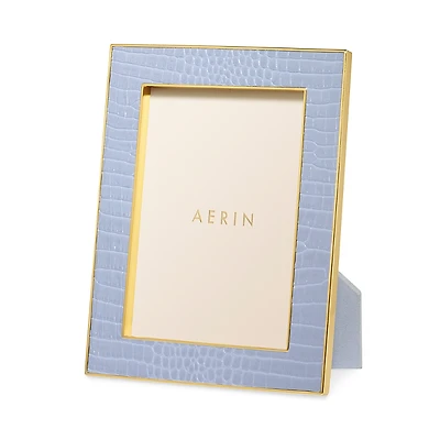 Aerin Classic Croc Leather Frame