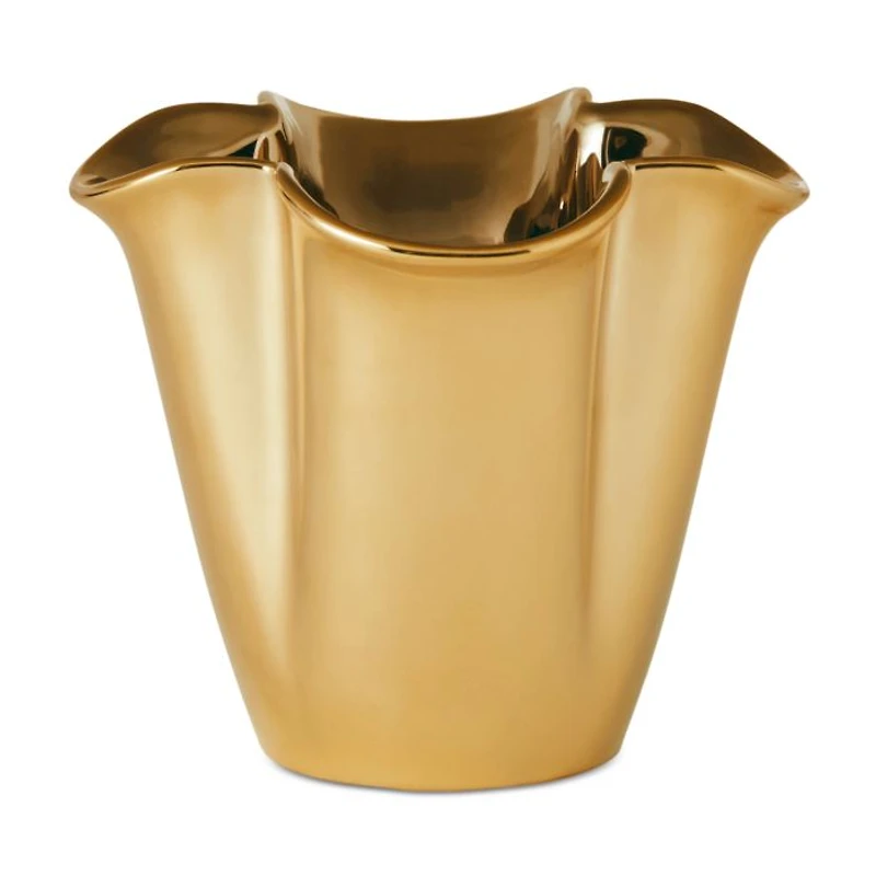 Gilded Clover Small Vase