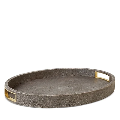 Aerin Modern Shagreen Cocktail Tray
