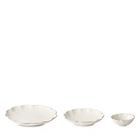 Scalloped Nesting Serving Dishes, Set of 3