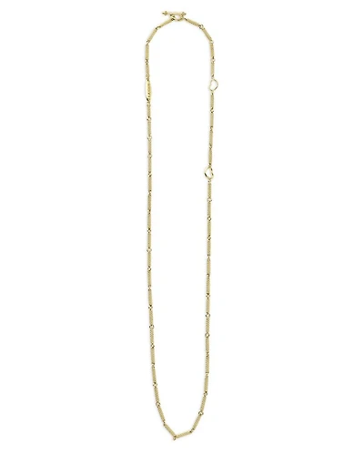 18K Yellow Gold Signature Caviar Bead Link Toggle Bracelet