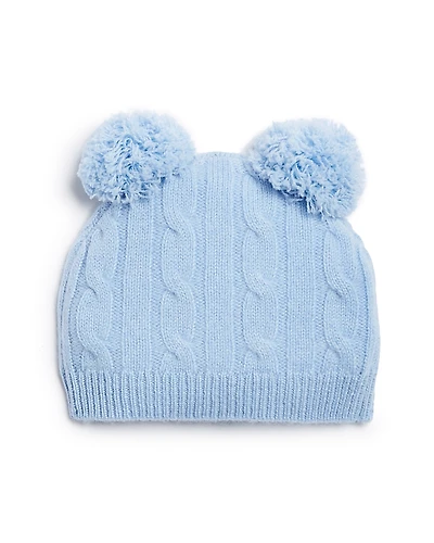 Bloomie's Unisex Cable Knit Cashmere Pom Hat - Baby