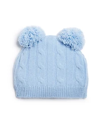 Bloomie's Unisex Cable Knit Cashmere Pom Hat - Baby