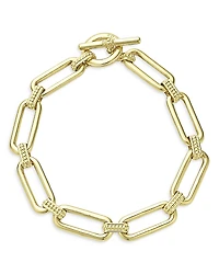 Lagos 18K Yellow Gold Signature Caviar Link Bracelet