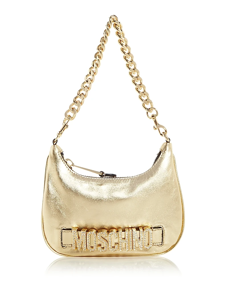 Moschino Leather Logo Hobo