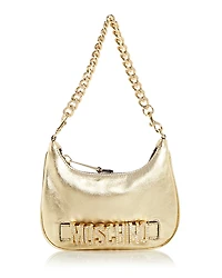 Moschino Leather Logo Hobo