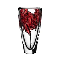 Kosta Boda Tattoo Vase, Red