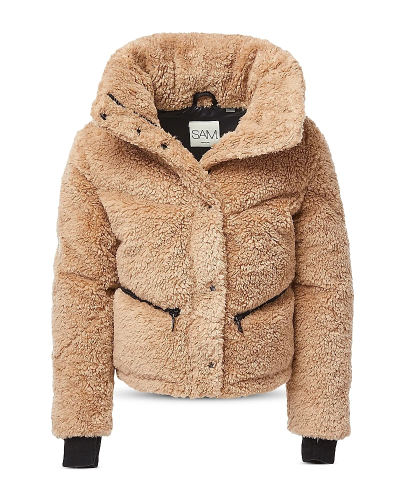 Sam. Girls' Sherpa Athlete Down Jacket - Big Kid