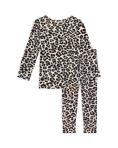 Posh Peanut Girls' Lana Leopard Printed Pajama Set - Baby, Little Kid