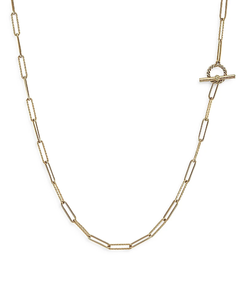 David Yurman Dy Madison Elongated Chain Necklace