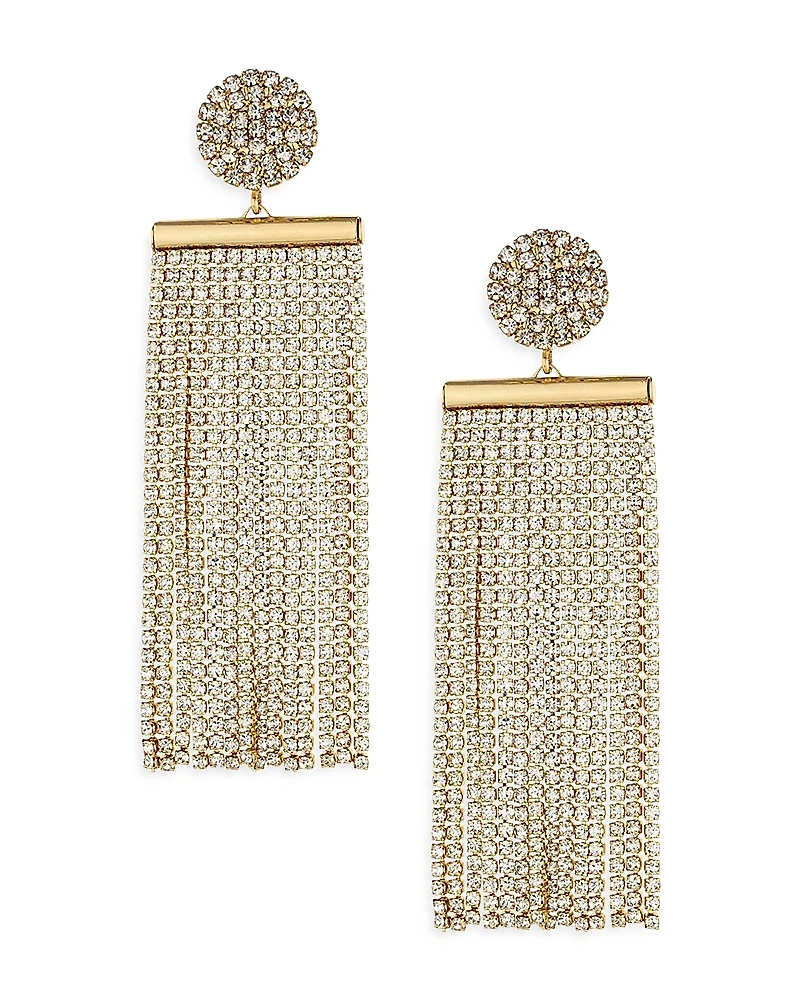 Ettika All The Movement Fringe Drop Earrings