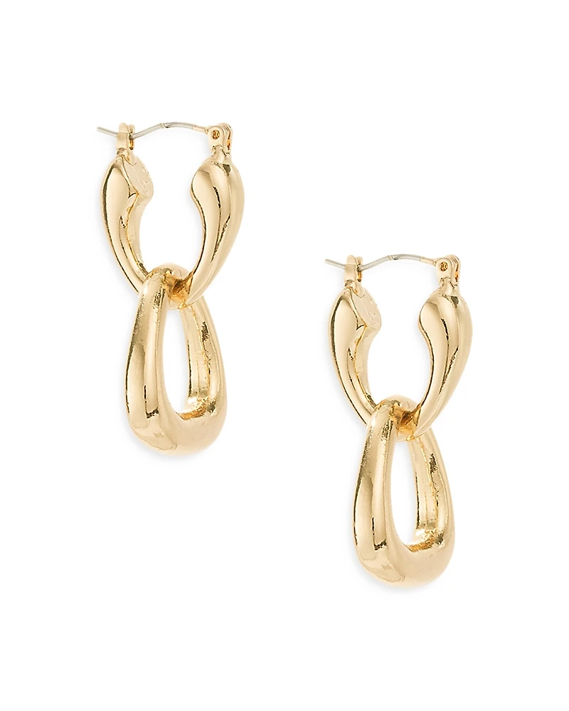 Ettika Double Dangle Hoop Earrings