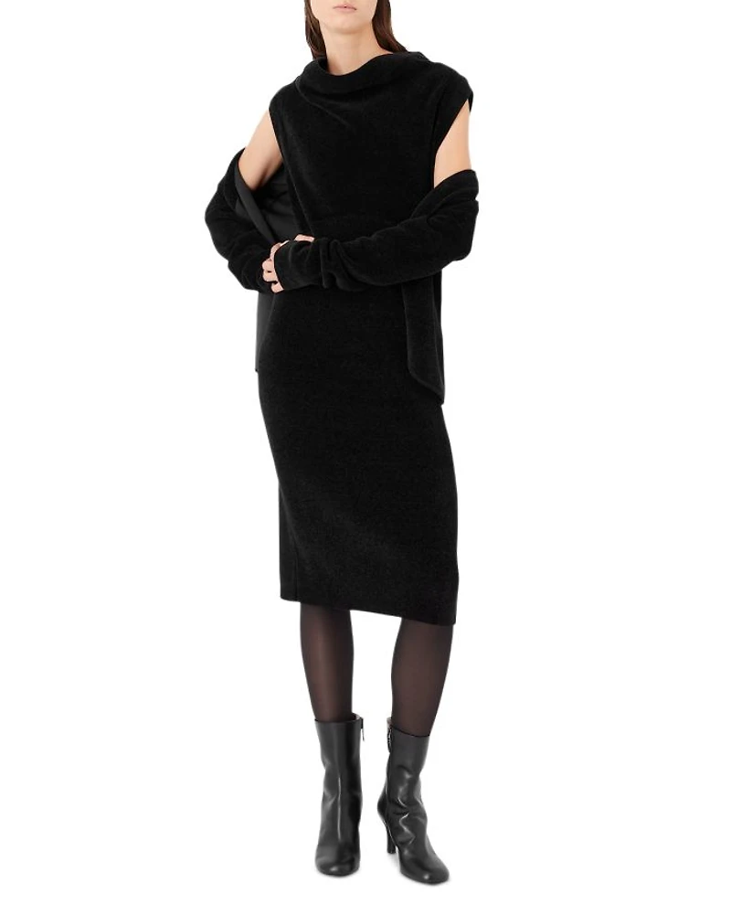 Cowl Neck Knit Dress