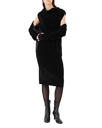 Cowl Neck Knit Dress