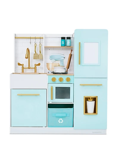 Teamson Kids Biscay Delight Classic Play Kitchen Mint - Ages 3-7