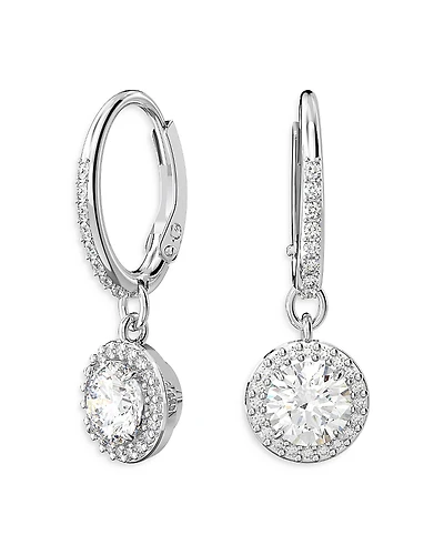 Swarovski Una Huggie Hoop Drop Earrings