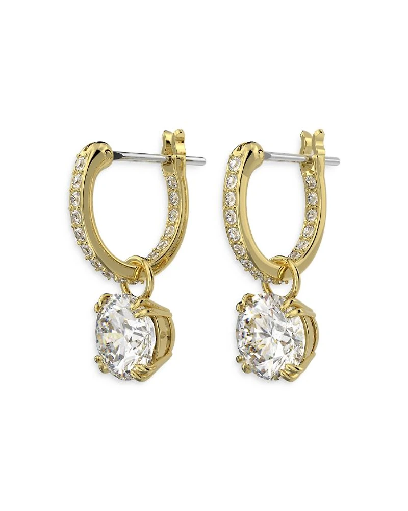 Stilla Huggie Hoop Drop Earrings