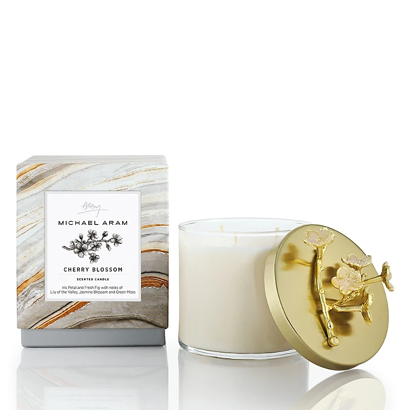Michael Aram Cherry Blossom Candle with Lid, 13.5 oz.