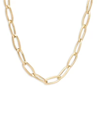 Marco Bicego 18K Yellow Gold Jaipur Link Polished Oval Link Statement Necklace. 17.75