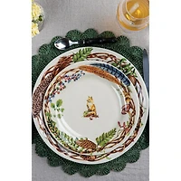 Forest Walk Café Au Lait Dessert/Salad Plate, Assorted Set 4