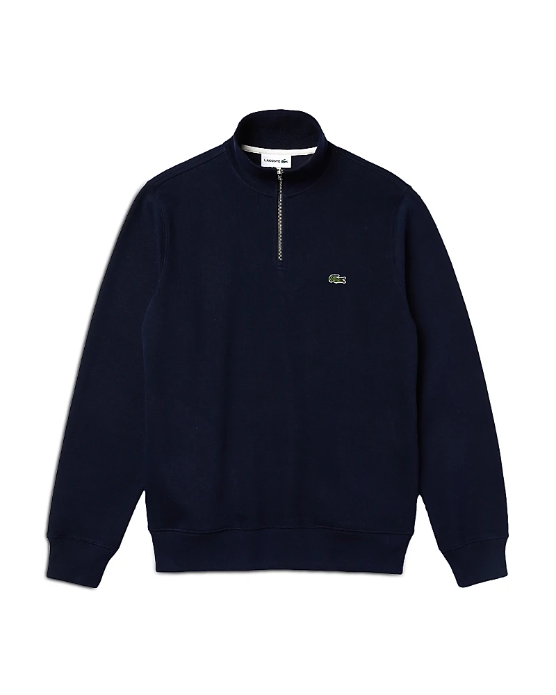 Lacoste Mock Neck Quarter Zip Pullover