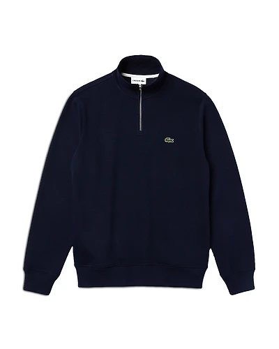Lacoste Mock Neck Quarter Zip Pullover